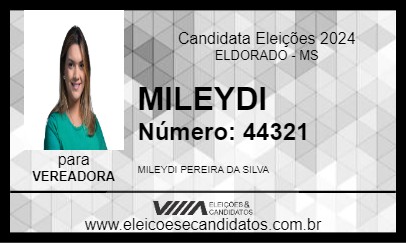 Candidato MILEYDI 2024 - ELDORADO - Eleições