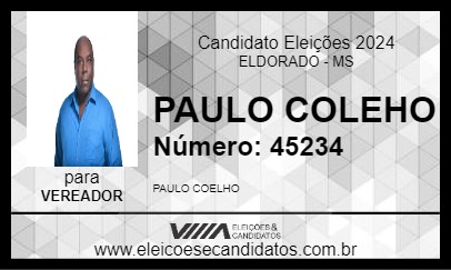 Candidato PAULO COELHO 2024 - ELDORADO - Eleições