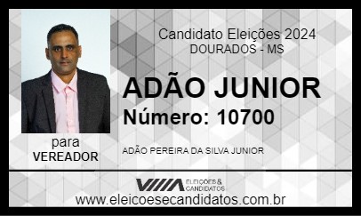 Candidato ADÃO JUNIOR 2024 - DOURADOS - Eleições