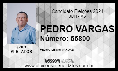 Candidato PEDRO VARGAS 2024 - JUTI - Eleições