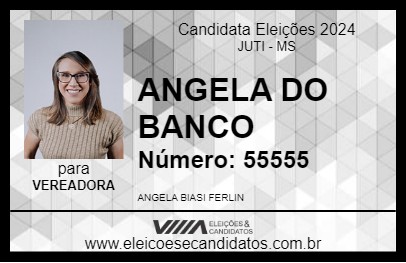 Candidato ANGELA DO BANCO 2024 - JUTI - Eleições