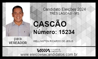 Candidato CASCÃO 2024 - TRÊS LAGOAS - Eleições