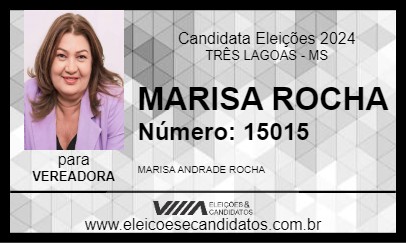 Candidato MARISA ROCHA 2024 - TRÊS LAGOAS - Eleições