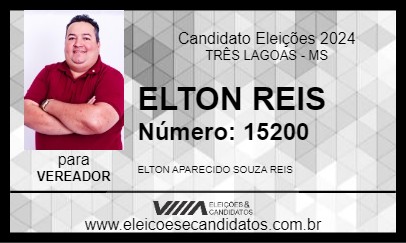 Candidato ELTON REIS 2024 - TRÊS LAGOAS - Eleições