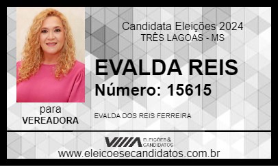 Candidato EVALDA REIS 2024 - TRÊS LAGOAS - Eleições