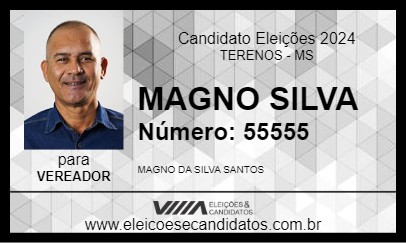 Candidato MAGNO SILVA 2024 - TERENOS - Eleições