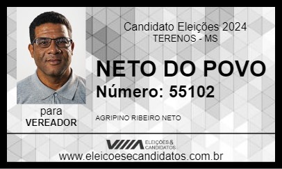 Candidato NETO DO POVO 2024 - TERENOS - Eleições