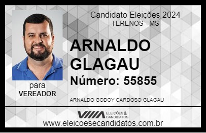 Candidato ARNALDO GLAGAU 2024 - TERENOS - Eleições