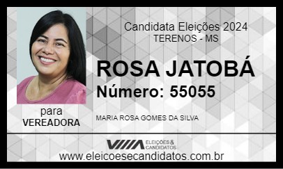 Candidato ROSA JATOBÁ 2024 - TERENOS - Eleições