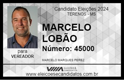 Candidato MARCELO LOBÃO 2024 - TERENOS - Eleições