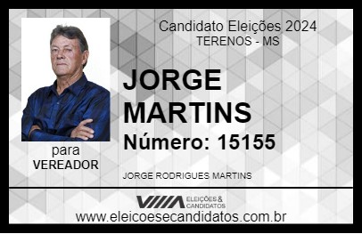 Candidato JORGE MARTINS 2024 - TERENOS - Eleições