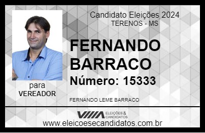 Candidato FERNANDO BARRACO 2024 - TERENOS - Eleições