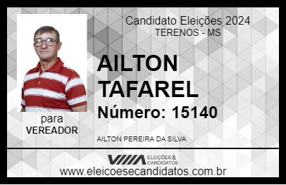 Candidato AILTON TAFAREL 2024 - TERENOS - Eleições