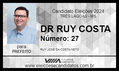 Candidato DR RUY COSTA 2024 - TRÊS LAGOAS - Eleições