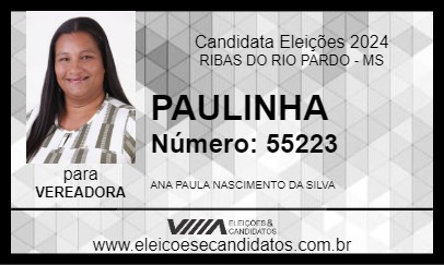 Candidato PAULINHA 2024 - RIBAS DO RIO PARDO - Eleições