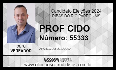 Candidato PROF CIDO 2024 - RIBAS DO RIO PARDO - Eleições