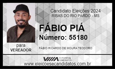 Candidato FÁBIO PIÁ 2024 - RIBAS DO RIO PARDO - Eleições