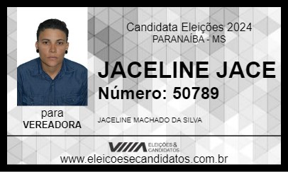 Candidato JACELINE JACE 2024 - PARANAÍBA - Eleições