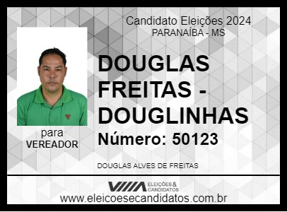 Candidato DOUGLAS FREITAS - DOUGLINHAS 2024 - PARANAÍBA - Eleições