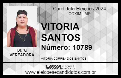 Candidato VITORIA CORREA 2024 - COXIM - Eleições