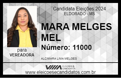 Candidato MARA MELGES MEL 2024 - ELDORADO - Eleições