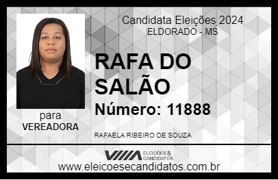 Candidato RAFA DO SALÃO 2024 - ELDORADO - Eleições