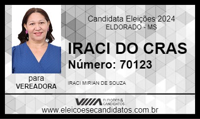 Candidato PROFESSORA IRACI 2024 - ELDORADO - Eleições