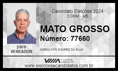 Candidato MATO GROSSO 2024 - COXIM - Eleições