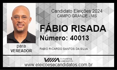 Candidato FÁBIO RISADA 2024 - CAMPO GRANDE - Eleições