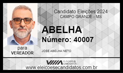 Candidato ABELHA 2024 - CAMPO GRANDE - Eleições