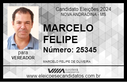 Candidato MARCELO FELIPE 2024 - NOVA ANDRADINA - Eleições