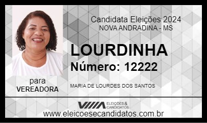 Candidato LOURDINHA 2024 - NOVA ANDRADINA - Eleições