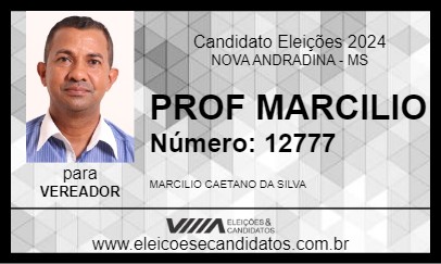 Candidato PROF MARCILIO 2024 - NOVA ANDRADINA - Eleições