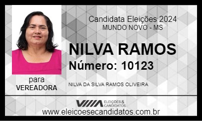 Candidato NILVA RAMOS 2024 - MUNDO NOVO - Eleições