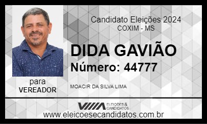 Candidato DIDA GAVIÃO 2024 - COXIM - Eleições