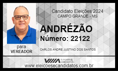 Candidato ANDRÉZÃO 2024 - CAMPO GRANDE - Eleições