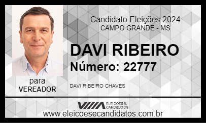 Candidato DAVI RIBEIRO 2024 - CAMPO GRANDE - Eleições