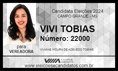 Candidato VIVI TOBIAS 2024 - CAMPO GRANDE - Eleições