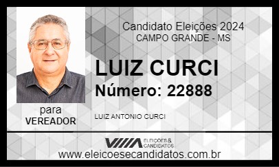 Candidato LUIZ CURCI 2024 - CAMPO GRANDE - Eleições