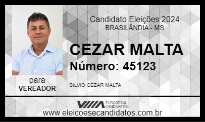 Candidato CEZAR MALTA 2024 - BRASILÂNDIA - Eleições