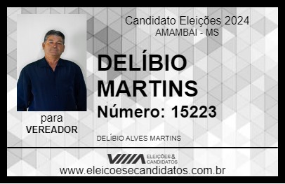 Candidato DELÍBIO MARTINS 2024 - AMAMBAI - Eleições