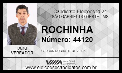 Candidato ROCHINHA 2024 - SÃO GABRIEL DO OESTE - Eleições