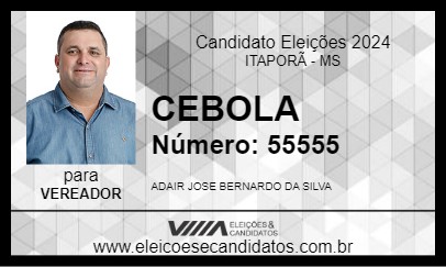 Candidato CEBOLA 2024 - ITAPORÃ - Eleições