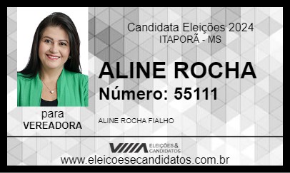 Candidato ALINE ROCHA 2024 - ITAPORÃ - Eleições