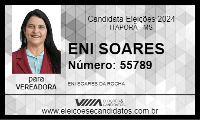 Candidato ENI SOARES 2024 - ITAPORÃ - Eleições