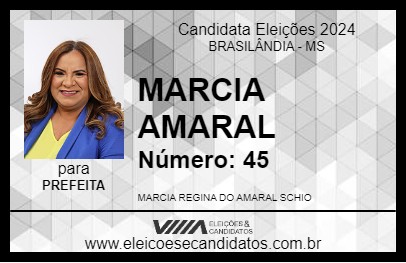 Candidato MARCIA AMARAL 2024 - BRASILÂNDIA - Eleições