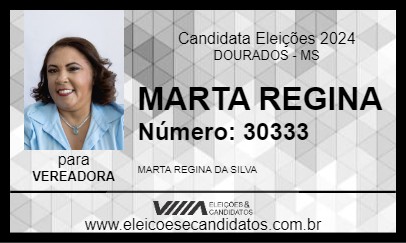 Candidato MARTA REGINA 2024 - DOURADOS - Eleições