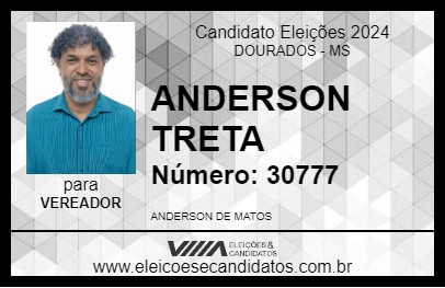 Candidato ANDERSON TRETA 2024 - DOURADOS - Eleições