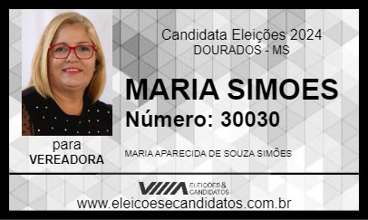 Candidato MARIA SIMOES 2024 - DOURADOS - Eleições