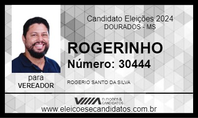 Candidato ROGERINHO 2024 - DOURADOS - Eleições